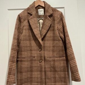 Abercrombie & Fitch Plaid Blazer Jacket